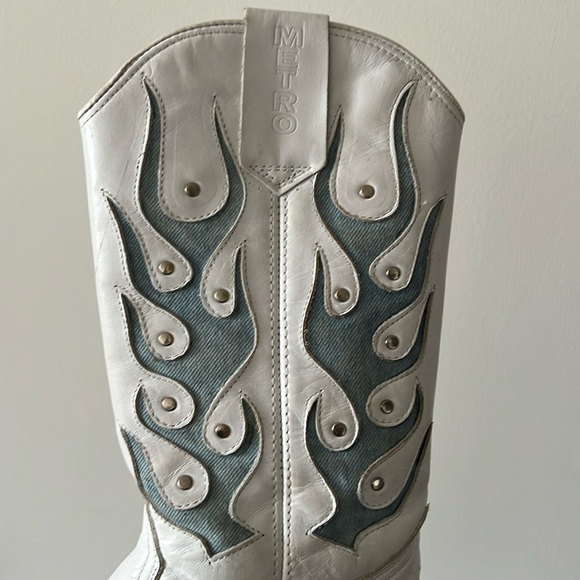 Vintage Cowboy Boots-1980’s flame - Picture 8 of 13